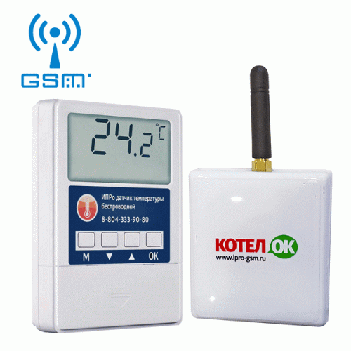 GSM модуль Котел.ОК 2.0 с беспроводным термодатчиком